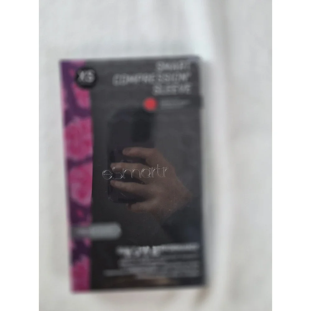 eSmartr Smart‎ Compression Sleeve Unisex XS Black Forearm Petals ESF0501XS New